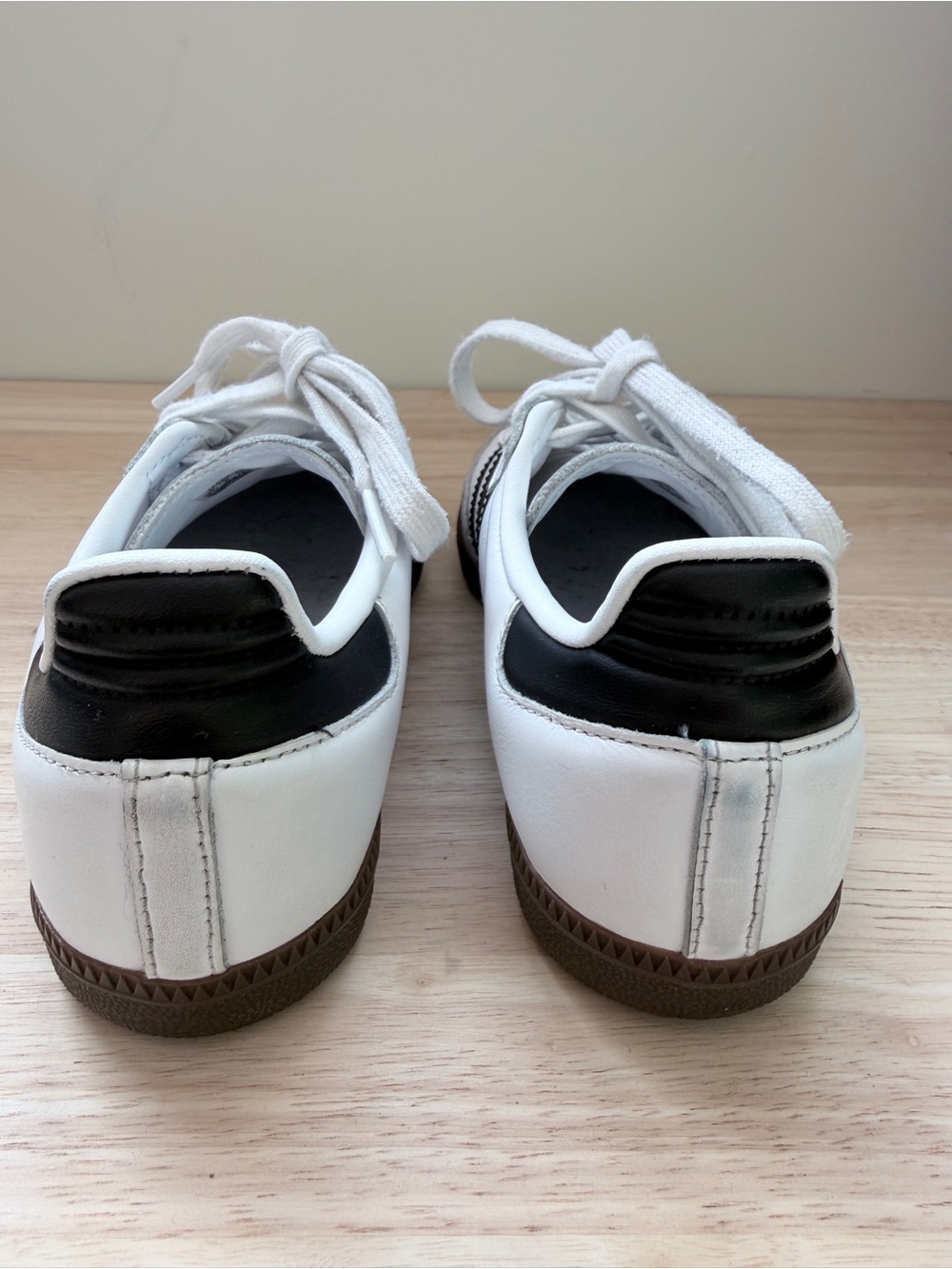 Adidas Samba OG Sneakers White Black Leather Trainers Women’s Unisex W4.5 M9 - Picture 5 of 12